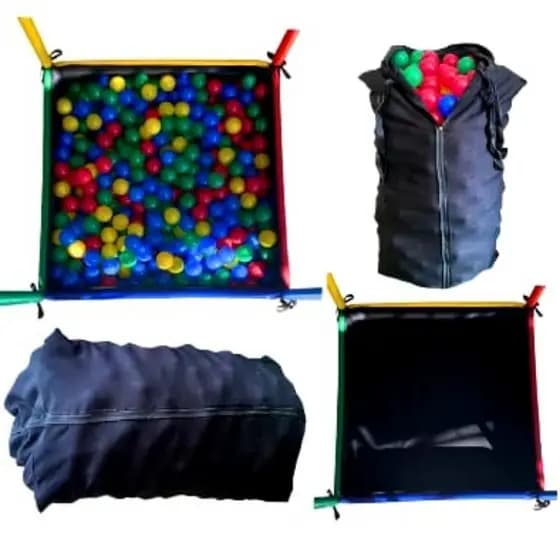 Saco Coletor Piscina de Bolinha 1x1-1,5x1,5 Resistente com Alça