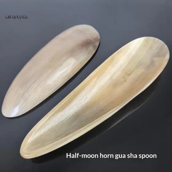 1 Pçs Chifre De Búfalo Natural Sem Estresse Guasha Ferramenta Massagem Acupuntura SPA Terapia Gua Sha Massageador Raspag