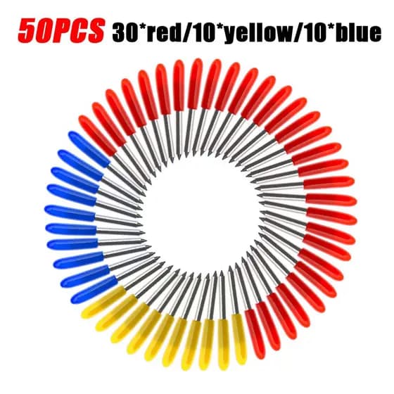 50PCS Lâminas De Substituição De 30/45/60 Graus Para Plotter Cricut Roland