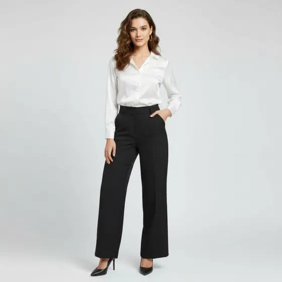Calça Feminina Alfaiataria Pantalona