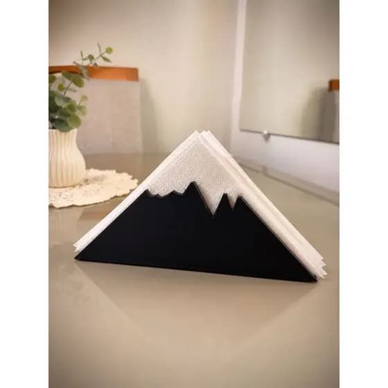 Suporte Para Guardanapo Mesa Posta Moderno Design Montanha
