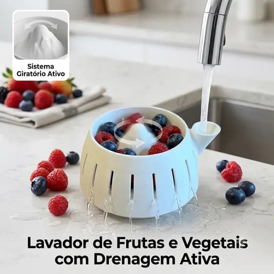 Higienizador De Alimentos E Saladas Centrífuga Rápida Prática