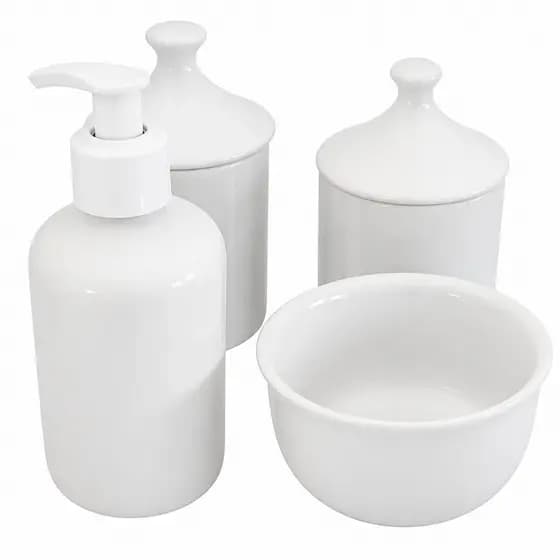 KIT BEBÊ 4 PEÇAS COM TAMPA DE PORCELANA,VAI AO FORNO E MICRO ONDAS