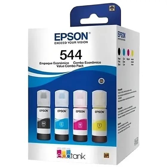 Kit Refil Epson 544 Preto Amarelo Ciano Magenta Tinta 4 Cores Original Envio Imediato No Mesmo Dia Entrega Rápida Brasil
