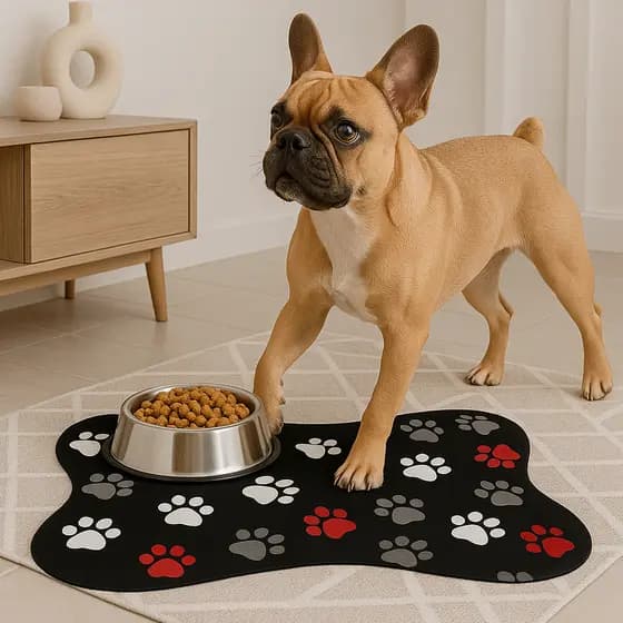 Tapete Para Comedouro PET 46x31– Patinhas