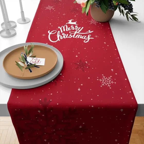 Caminho de Mesa Trilho Toalha Natal | 4 ou 6 Lugares, 1,35x0,40 | Vários modelos, Decorativa