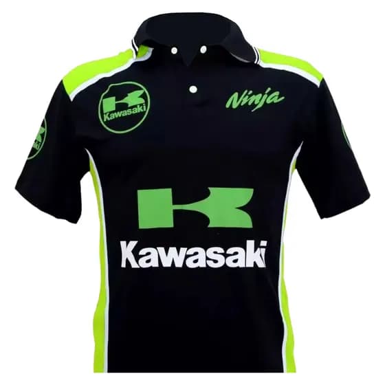 Camiseta Gola Polo Esportiva Moto Kawasaki Ninja Envio 24h