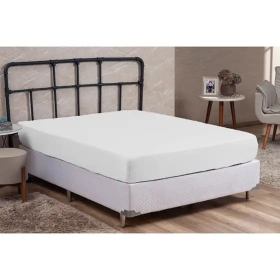 LENÇOL AVULSO QUEEN PERCAL 200 FIOS COM ELASTICO CAMA BOX