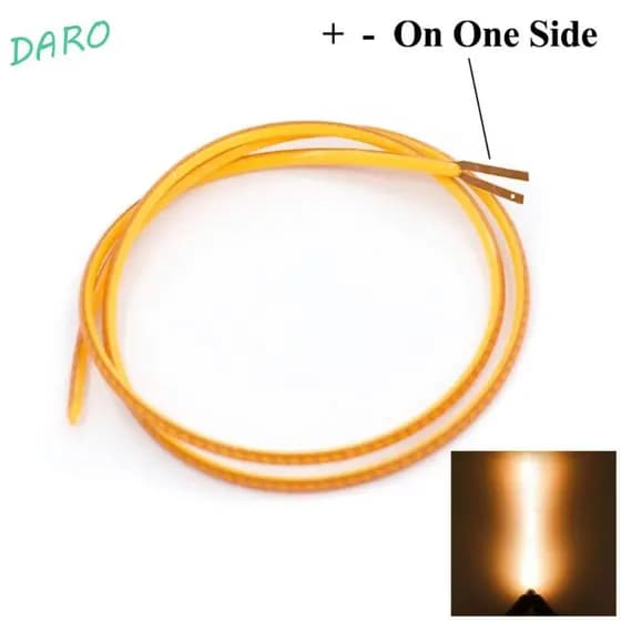 Peças Da Lâmpada DARO Edison , 25mm 80mm 110mm 128mm 190mm 300mm 352mm DC3V Conduziu O Filamento Flexível , Mesmo Pólo