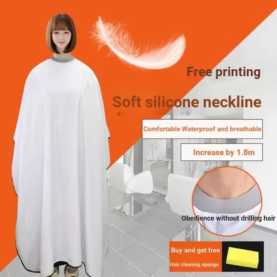 Pano de colarinho de Silicone alongado 1.8m barbeiro dedicado pano de cabeleireiro adulto corte de cabelo pano Extra gra