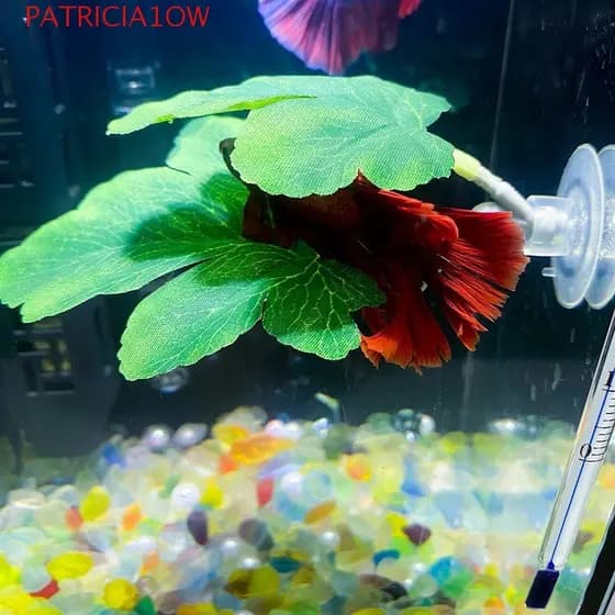 PATRICIA1OW Folha De Descanso De Peixe Betta , Paisagismo De Aquário Simulado Criativo , Desova De Peixes De Plástico