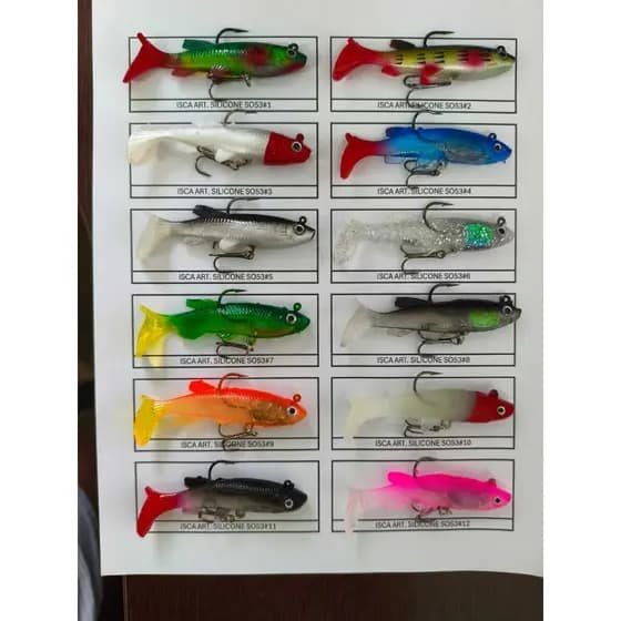 ISCA ARTIFICIAL CHAD 8 CM 14 GRS (COM ANZOL E GARATEIA)
