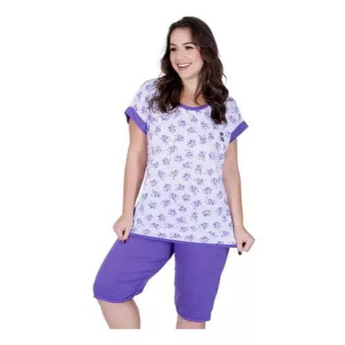 Pijama Pescador Meia Manga Pescador Manga Japonesa
