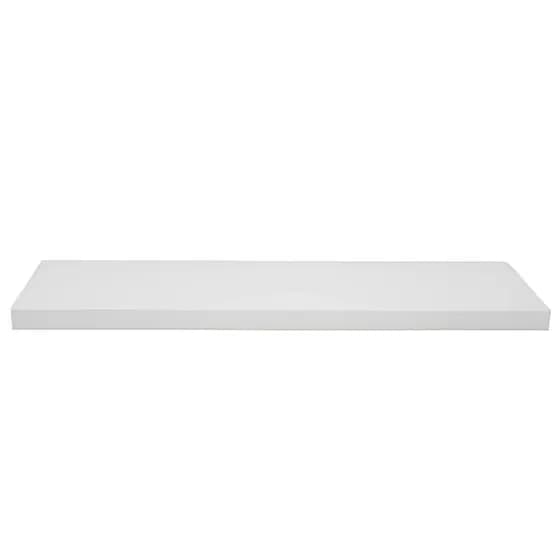Prateleira 100x50 15mm branca/preta 100% MDF Luxo C/ Suporte invisivel