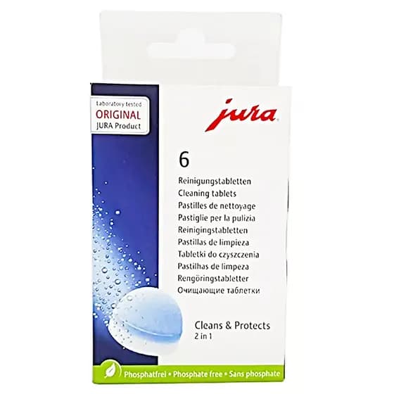 Pastilhas De Limpeza Descalcificantes Original Jura Caixa 6Un Para Cafeteiras e Máquinas de Café Expresso ID9373