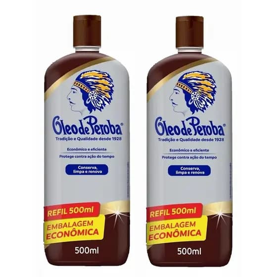 Oleo De Peroba King 500ml Tradicional Kit com 02 Unidades