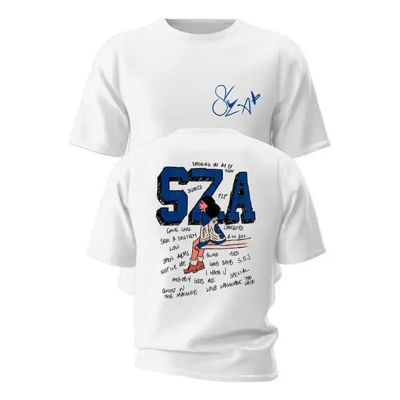 Camiseta Básica Sza Good Days Sos Self Care Ctrl Album