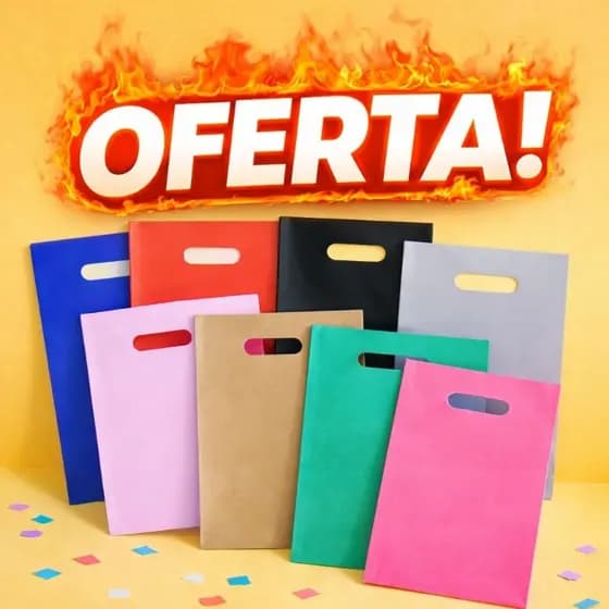 Kit 100 Un Sacolas Plásticas Boca Palhaço Alça Vazada para loja