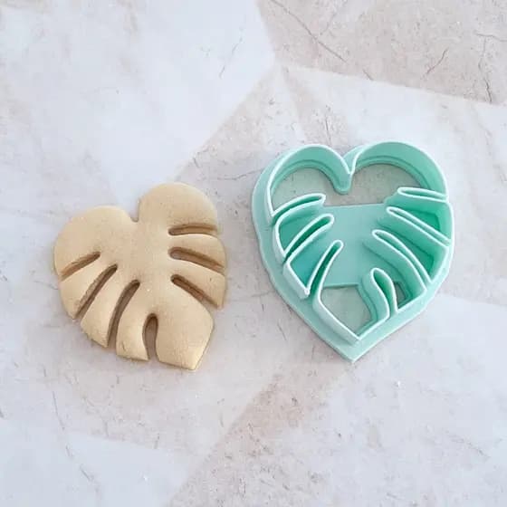 Cortador para Polymer Clay Folha Costela de Adão