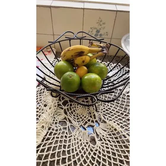 FRUTEIRA DE MESA RASA RUSTICA FRUTEIRA PARA BALCÃO ENVIO IMEDIATO Oferta Relâmpago