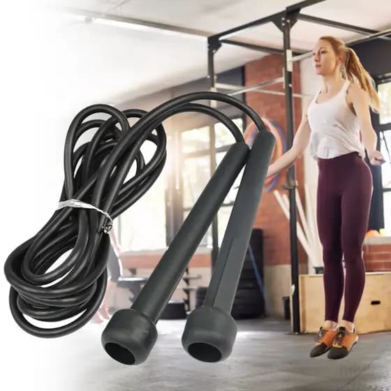 Corda de Pular Fitness Ajustável Exercícios Funcionais Crossfit Treino em Casa Maxboost