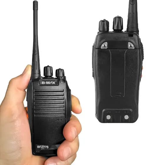 Kit 2 Rádio Comunicador Walkie Talkie Até 12 Km B-MAX Modelo BF-777S