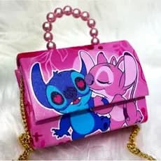 Bolsinha Infantil menina Stitch blogueirinha bolsa ombro modelo variado
