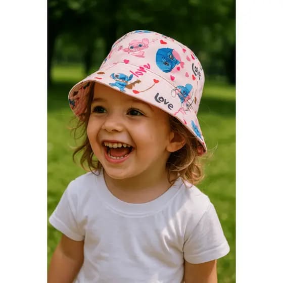 Chapéu de Praia Infantil Bucket UV Proteção Solar para Crianças