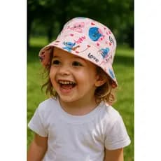 Chapéu de Praia Infantil Bucket UV Proteção Solar para Crianças