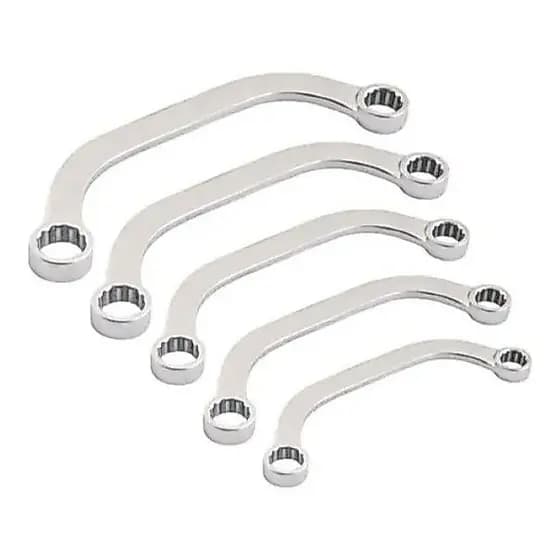 Jogo chave meia lua starter 10 a 22mm ( 5 peças ) cromo vanádio - NOLL