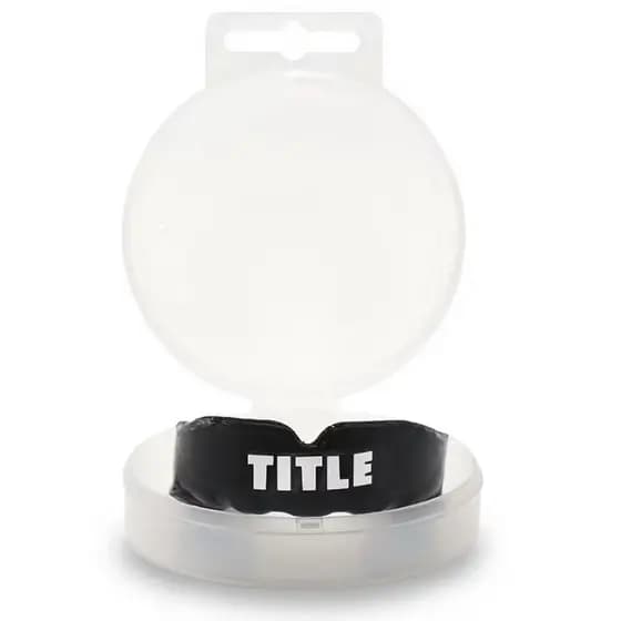 Protetor Bucal title (brinde case) Preto Premium - Adulto e Infantil | Ideal para Jiu-Jitsu, Boxe e Muay Thai mma