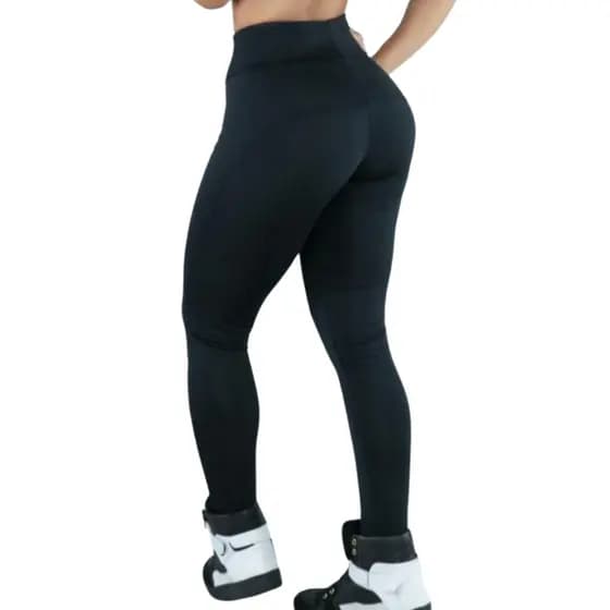 Calça Legging Feminina Montaria Peluciada com Costura Dupla Fitness