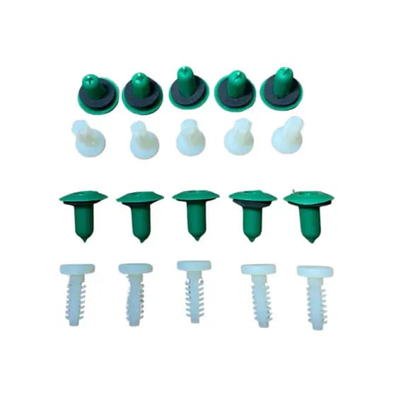 Kit Fixação Moldura Paralama D/T Strada 14/20 – (10 Buchas + 10 Grampos) Plastcar K36