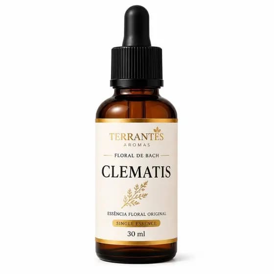 Floral de Bach Clematis 30ml Terrantes Original | Foco, Presença e Clareza Mental