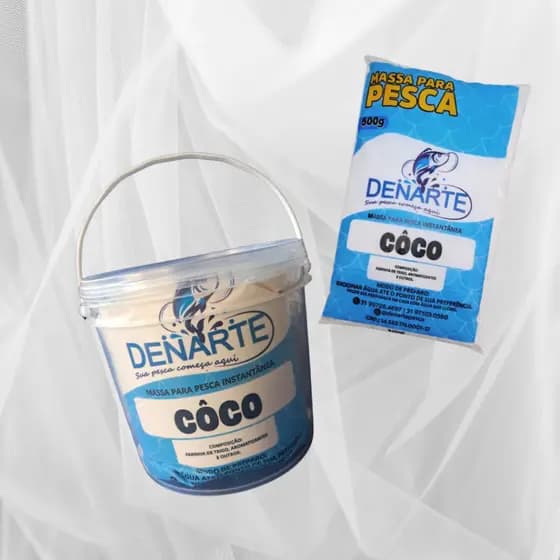 Massa Para Pesca Instantânea Coco Balde de 1Kg