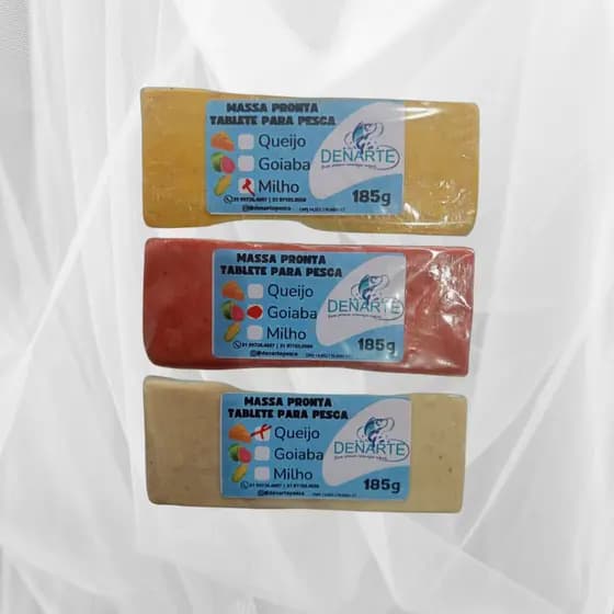Massa Tablete Para Pesca 185g - Vários Sabores