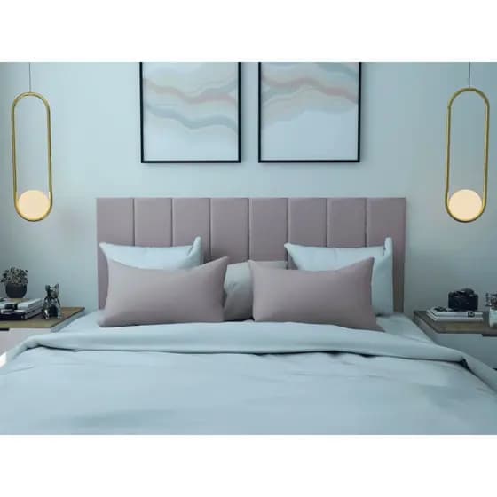 Cabeceira Estofada Palito Casal (Uma Placa) 20x60cm/Unidade