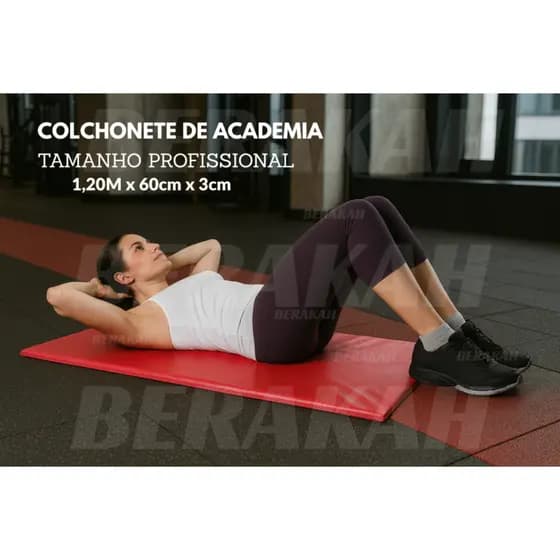 Colchonete de Academia120x60x3cm D23/D28 Profissional, Pilates, Yoga, Ginástica e Exercícios