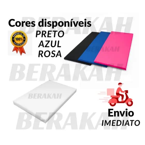 Kit 5 Colchonetes 100x60x3cm Espuma Terapia Escola Creche Pilates Ginástica