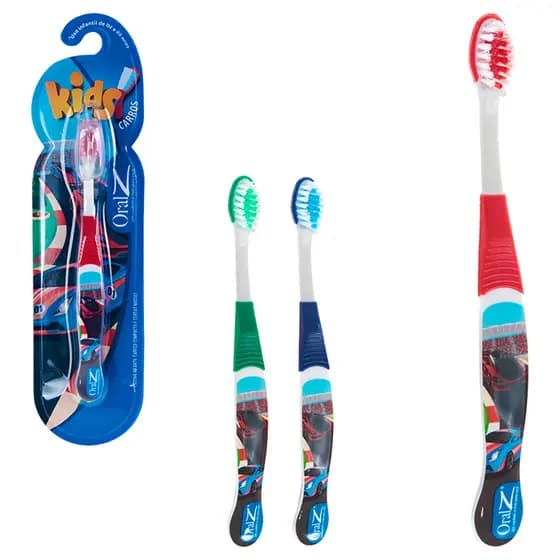 Escova Dental Infantil Com Capa Protetora Carros / Princesas