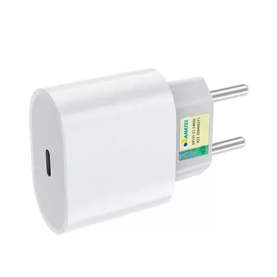 Fonte 20W Turbo Compatível com Iphone 12, 13, 14