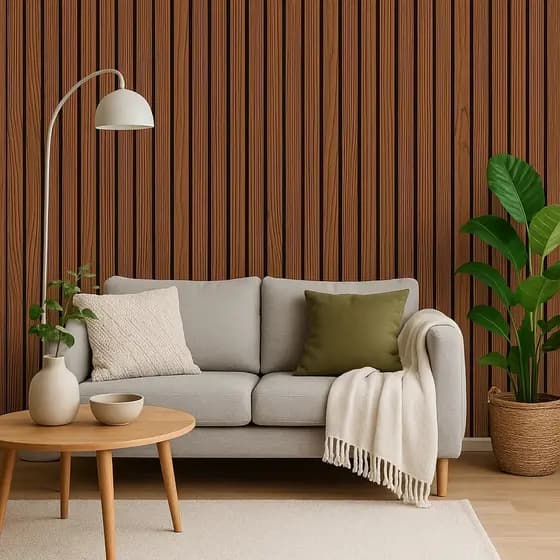 Papel de Parede Para Sala Cozinha Banheiro Ambiente Elegante 5 Metros Ripado, Preto ou Pedras Cinza