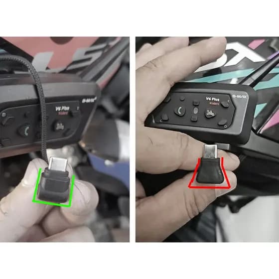 B MAX Fone De Ouvido Intercomunicador V6 Plus B-MAX ( Atenção ao Formato do Plug )