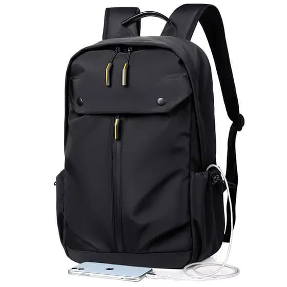 Nova bolsa masculina mochila mochila de lona de náilon moda mochila de viagem leve estudante saco de escola mochila na m