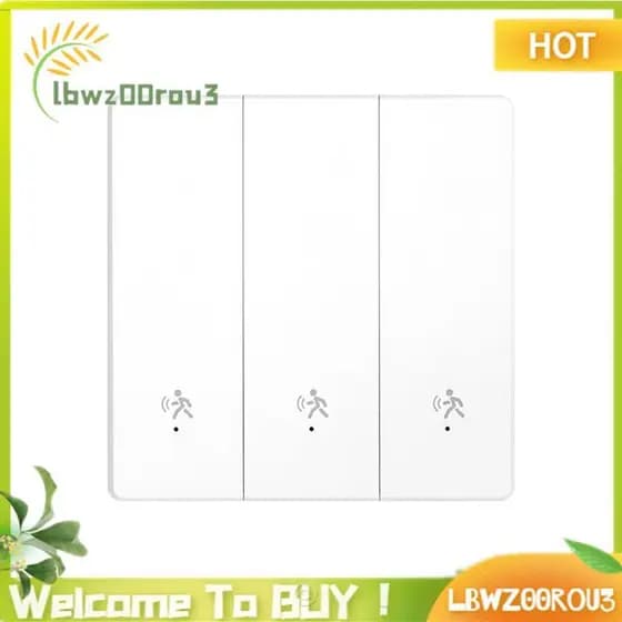 Casa Fio Neutro Tuya Zigbee Interruptor De Luz Inteligente 10GHz Milimétrica-Onda Detecção De Presença Humana Voz APP Co