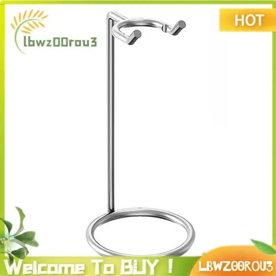 Suporte De Escova De Barbear Arte De Metal Para Homens Base De Prata Cromada Lâminas Kit De Limpeza De Barba Fácil De Tr