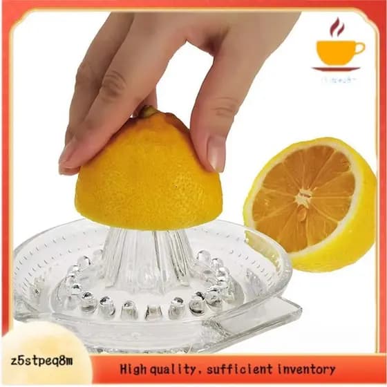 Espremedor Manual De Vidro Sem Chumbo-Qualidade Premium Para Extrator De Suco De Limão , Laranjas E Frutas Cítricas Uso