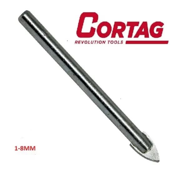 Broca para vidro, porcenalato, cerâmica, piso 6mm, 8mm ou 10mm cortag