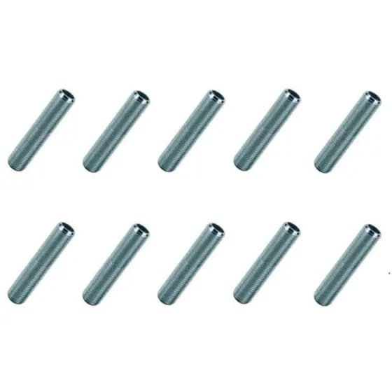 Niple para lustre pendentes spot 50mm rosca m10 ou 10mm kit com 2 ou 5 ou 10 pecas marcai