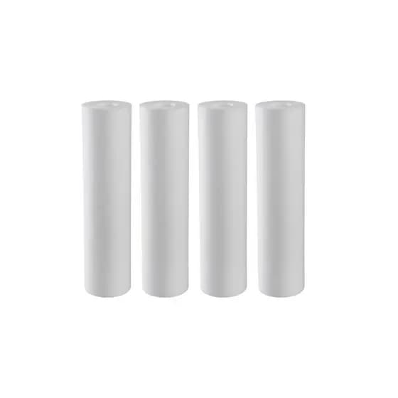 Kit Com 4 Filtro Refil Cartucho Polipropileno Liso 9 3/4